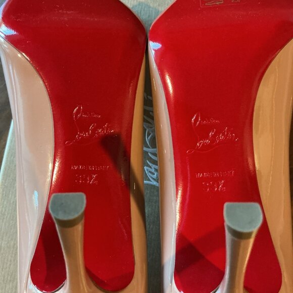 Christian Louboutin Dolly Pump 85 Blush Nude Classic Heel - Picture 6 of 9